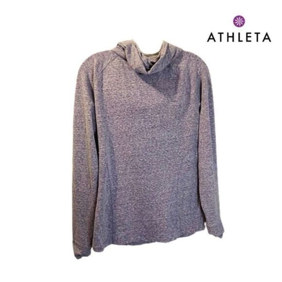 Athleta Women's Long Sleeve Pullovers Cowl Neck Shirt Workout Running Sweatshirt - Picture 2 of 8